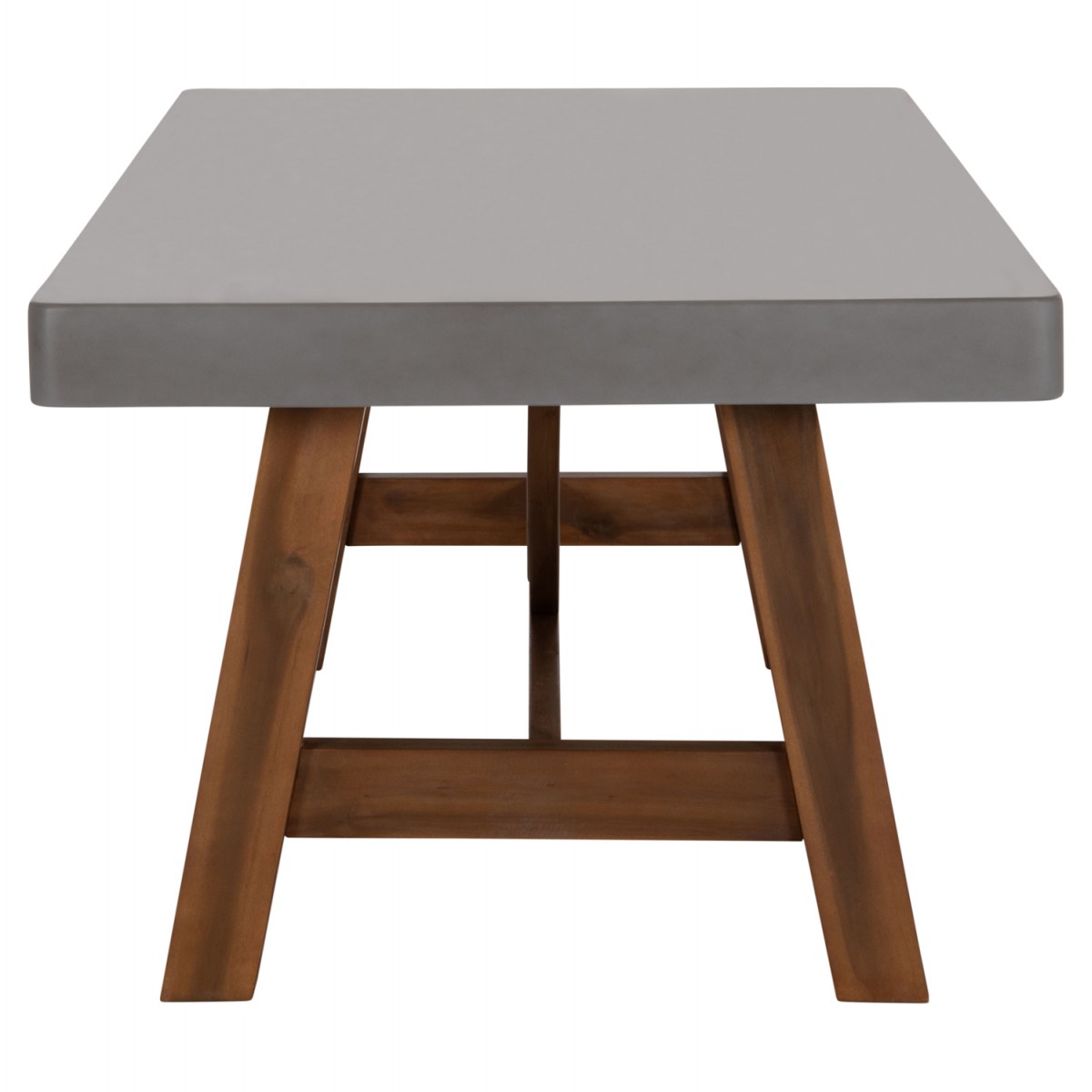 ΤΡΑΠΕΖΙ ΤΡΑΠΕΖΑΡΙΑΣ MAEVE HM6575.01 ΓΚΡΙ FIBER CEMENT--ΞΥΛΟ ΑΚΑΚΙΑΣ 200x100x75Υεκ