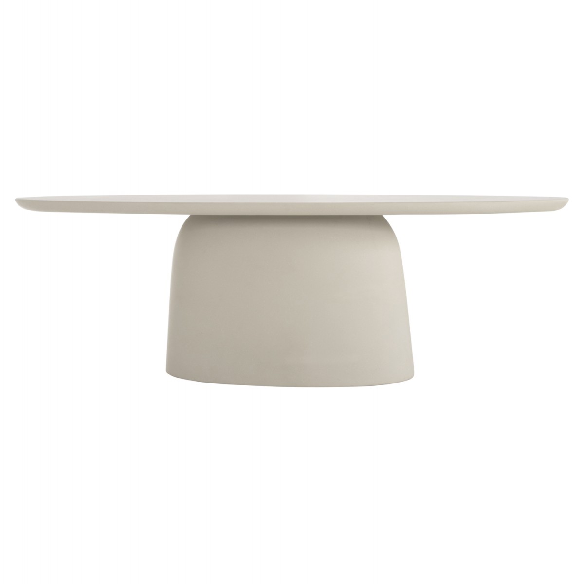 ΤΡΑΠΕΖΙ ΤΡΑΠΕΖΑΡΙΑΣ ΟΒΑΛ BRECCAN HM6577.02 ΜΠΕΖ FIBER CEMENT 240x100x75Υεκ.