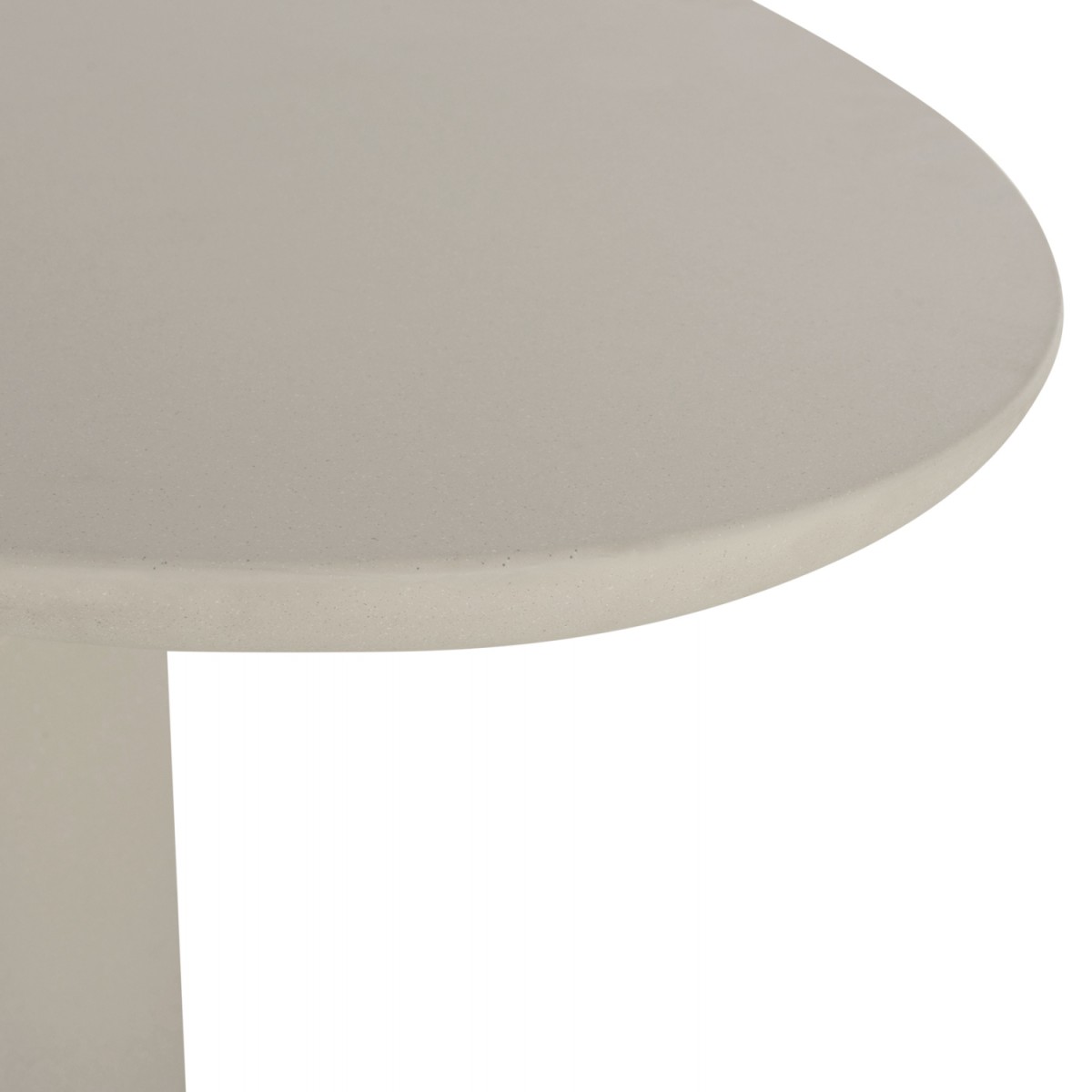 ΤΡΑΠΕΖΙ ΤΡΑΠΕΖΑΡΙΑΣ ΟΒΑΛ BRECCAN HM6577.02 ΜΠΕΖ FIBER CEMENT 240x100x75Υεκ.