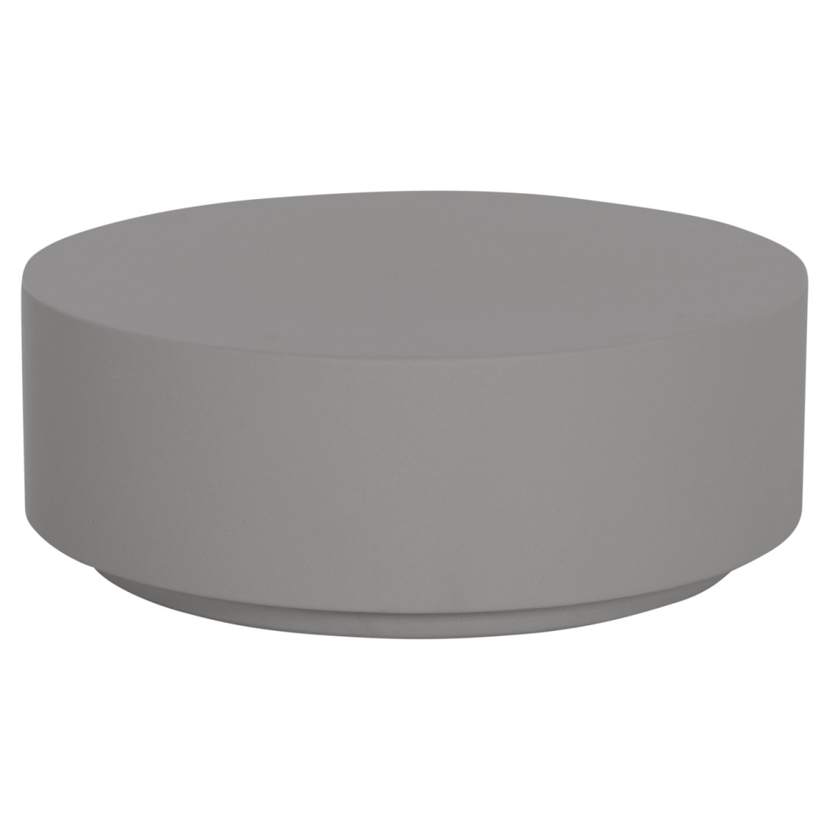 ΤΡΑΠΕΖΙ ΜΕΣΗΣ ΣΤΡΟΓΓΥΛΟ KYOKO HM6579.01 ΓΚΡΙ FIBER CEMENT Φ90x34Υεκ.