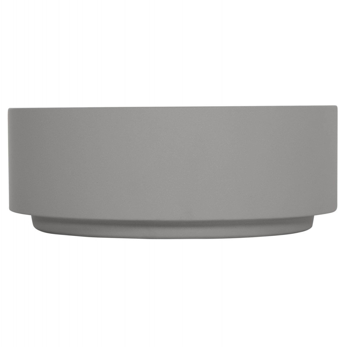 ΤΡΑΠΕΖΙ ΜΕΣΗΣ ΣΤΡΟΓΓΥΛΟ KYOKO HM6579.01 ΓΚΡΙ FIBER CEMENT Φ90x34Υεκ.