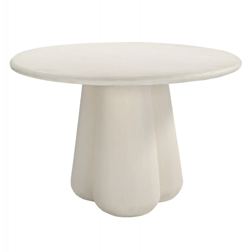 ΤΡΑΠΕΖΙ ΤΡΑΠΕΖΑΡΙΑΣ ΣΤΡΟΓΓΥΛΟ NAYU HM6583.02 ΜΠΕΖ FIBER CEMENT Φ120x75Υεκ