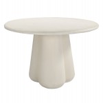 ΤΡΑΠΕΖΙ ΤΡΑΠΕΖΑΡΙΑΣ ΣΤΡΟΓΓΥΛΟ NAYU HM6583.02 ΜΠΕΖ FIBER CEMENT Φ120x75Υεκ