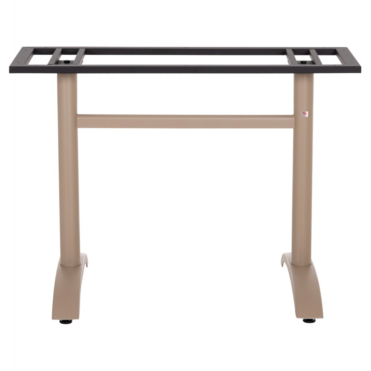 ΒΑΣΗ ΤΡΑΠΕΖΙΟΥ ΑΛΟΥΜΙΝΙΟΥ ΔΙΣΤΗΛΗ HM461.25 CAPPUCINO ΜΕ ΡΕΓΟΥΛΑΤΟΡΟΥΣ 100Χ60Χ73Υεκ.