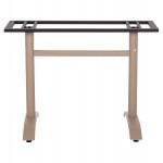 ΒΑΣΗ ΤΡΑΠΕΖΙΟΥ ΑΛΟΥΜΙΝΙΟΥ ΔΙΣΤΗΛΗ HM461.25 CAPPUCINO ΜΕ ΡΕΓΟΥΛΑΤΟΡΟΥΣ 100Χ60Χ73Υεκ.