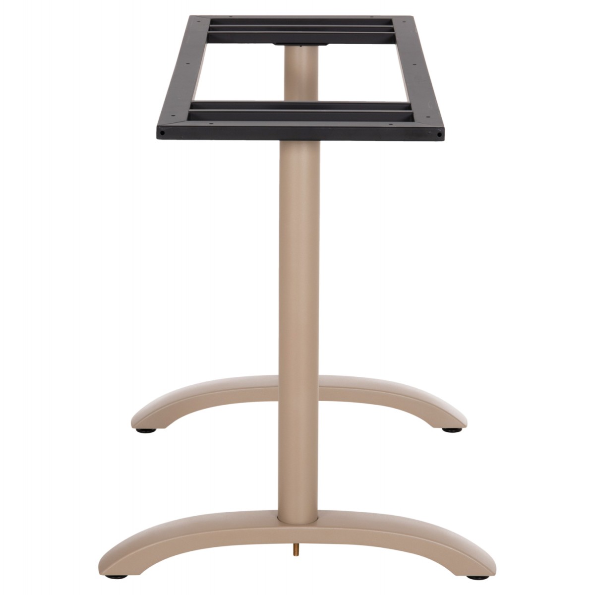 ΒΑΣΗ ΤΡΑΠΕΖΙΟΥ ΑΛΟΥΜΙΝΙΟΥ ΔΙΣΤΗΛΗ HM461.25 CAPPUCINO ΜΕ ΡΕΓΟΥΛΑΤΟΡΟΥΣ 100Χ60Χ73Υεκ.