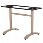 ΒΑΣΗ ΤΡΑΠΕΖΙΟΥ ΑΛΟΥΜΙΝΙΟΥ ΔΙΣΤΗΛΗ HM461.25 CAPPUCINO ΜΕ ΡΕΓΟΥΛΑΤΟΡΟΥΣ 100Χ60Χ73Υεκ.