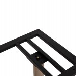 ΒΑΣΗ ΤΡΑΠΕΖΙΟΥ ΑΛΟΥΜΙΝΙΟΥ ΔΙΣΤΗΛΗ HM461.25 CAPPUCINO ΜΕ ΡΕΓΟΥΛΑΤΟΡΟΥΣ 100Χ60Χ73Υεκ.