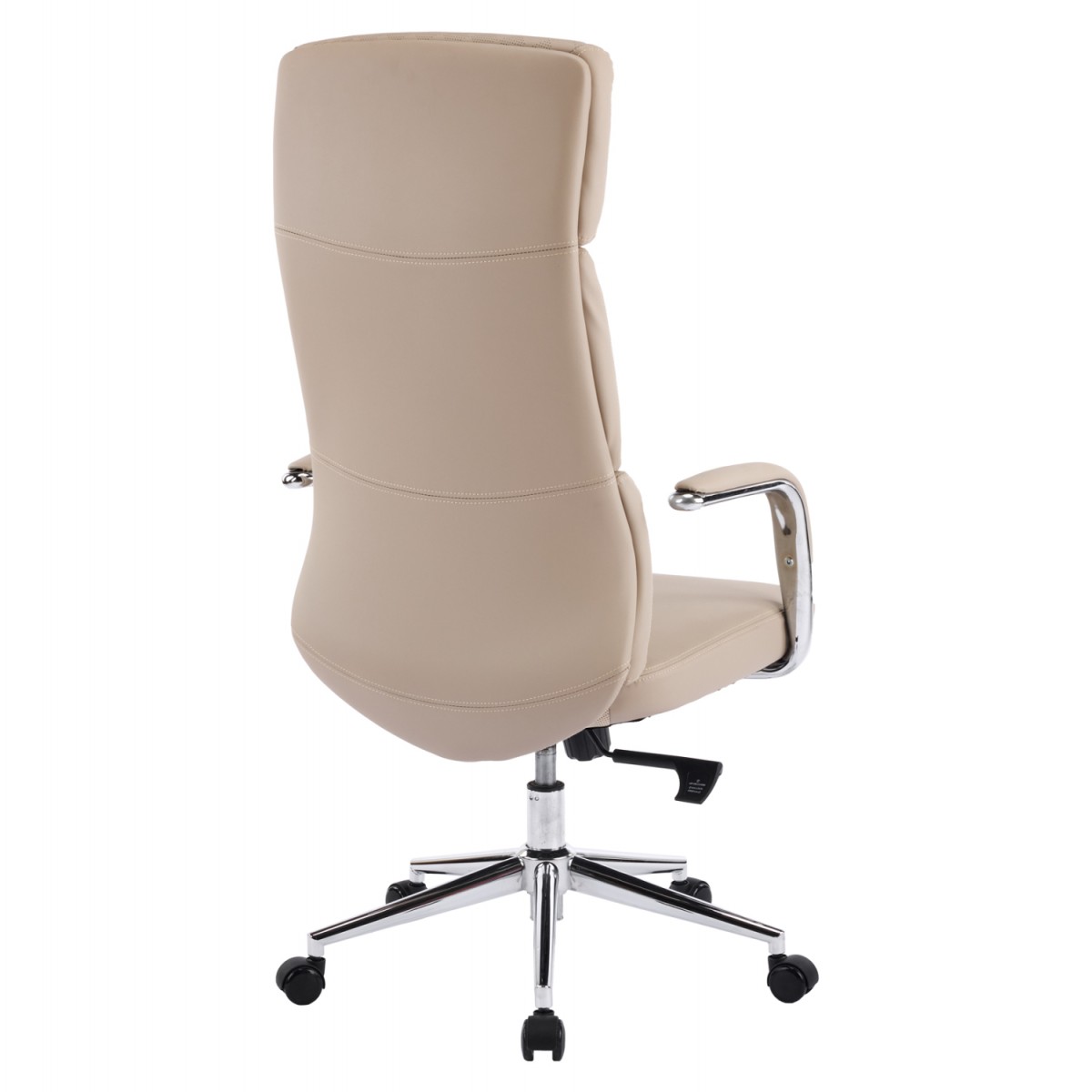 ΚΑΡΕΚΛΑ ΓΡΑΦΕΙΟΥ MEITE HM18353.02 ΜΠΕΖ PU ΔΕΡΜΑ--ΒΑΣΗ ΧΡΩΜΙΟΥ 66x71x127Υεκ