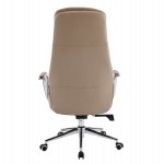 ΚΑΡΕΚΛΑ ΓΡΑΦΕΙΟΥ SONTY HM18354.02 ΜΠΕΖ PU ΔΕΡΜΑ--ΒΑΣΗ ΧΡΩΜΙΟΥ 64x68x125Υεκ