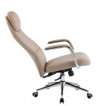 ΚΑΡΕΚΛΑ ΓΡΑΦΕΙΟΥ SONTY HM18354.02 ΜΠΕΖ PU ΔΕΡΜΑ--ΒΑΣΗ ΧΡΩΜΙΟΥ 64x68x125Υεκ