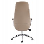 ΚΑΡΕΚΛΑ ΓΡΑΦΕΙΟΥ TEETER HM18355.02 ΜΠΕΖ PU ΔΕΡΜΑ--ΒΑΣΗ ΧΡΩΜΙΟΥ 67x66x121Υεκ