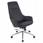 ΚΑΡΕΚΛΑ ΓΡΑΦΕΙΟΥ BEKKER HM18359.01 ΜΑΥΡΟ PU ΔΕΡΜΑ--ΒΑΣΗ ΧΡΩΜΙΟΥ 67x67x126Υεκ