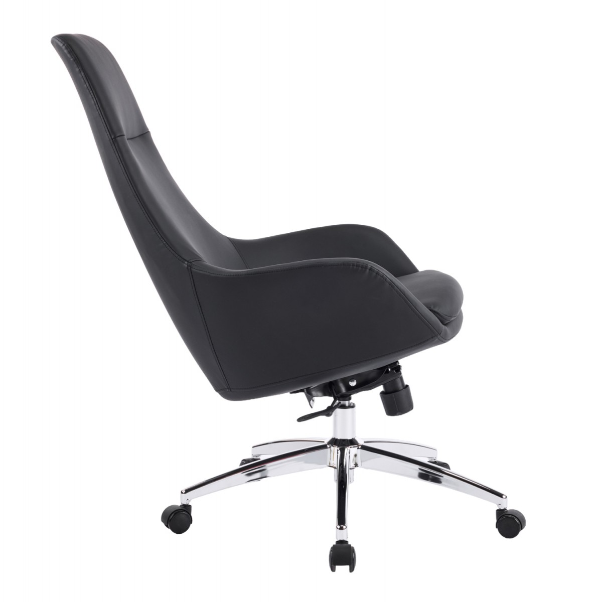 ΚΑΡΕΚΛΑ ΓΡΑΦΕΙΟΥ BEKKER HM18359.01 ΜΑΥΡΟ PU ΔΕΡΜΑ--ΒΑΣΗ ΧΡΩΜΙΟΥ 67x67x126Υεκ