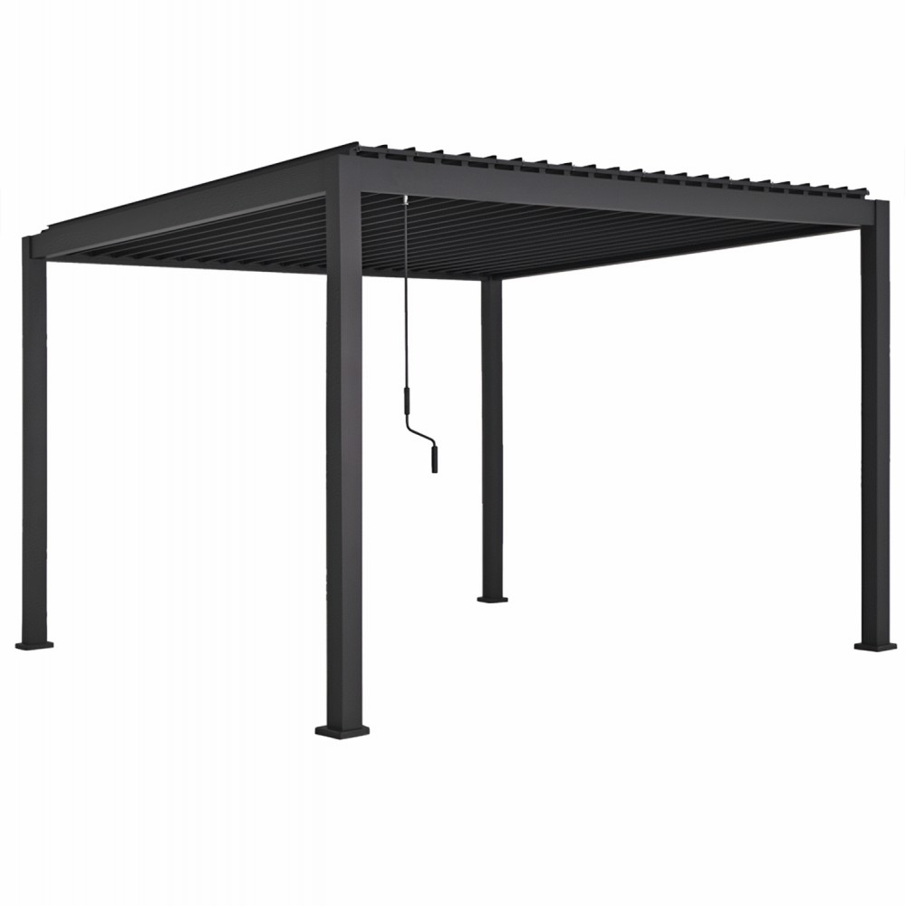 ΒΙΟΚΛΙΜΑΤΙΚΗ ΠΕΡΓΚΟΛΑ ΑΛΟΥΜΙΝΙΟΥ DOMECIL HM6611.01 ΜΕ ΜΕΤΑΛ. ΠΕΡΣΙΔΕΣ--300x300x240Υ