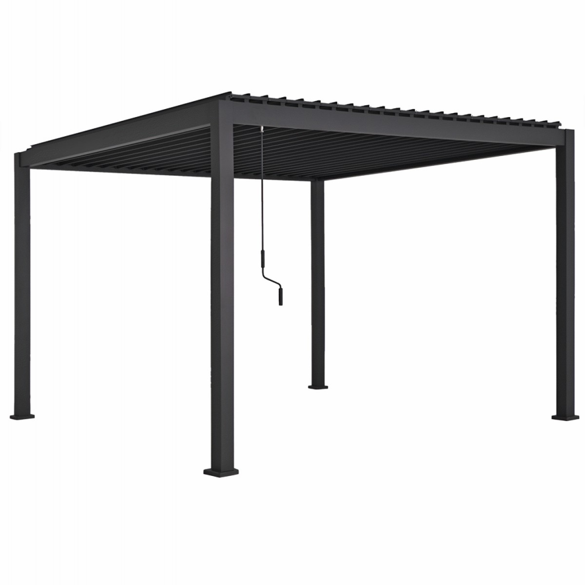 ΒΙΟΚΛΙΜΑΤΙΚΗ ΠΕΡΓΚΟΛΑ ΑΛΟΥΜΙΝΙΟΥ DOMECIL HM6611.01 ΜΕ ΜΕΤΑΛ. ΠΕΡΣΙΔΕΣ--300x300x240Υ