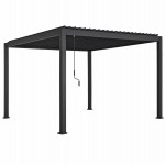 ΒΙΟΚΛΙΜΑΤΙΚΗ ΠΕΡΓΚΟΛΑ ΑΛΟΥΜΙΝΙΟΥ DOMECIL HM6611.01 ΜΕ ΜΕΤΑΛ. ΠΕΡΣΙΔΕΣ--300x300x240Υ