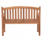 ΠΑΓΚΑΚΙ ΚΗΠΟΥ 2ΘΕΣΙΟ ELENA HM6651 ΞΥΛΟ TEAK--ΦΥΣΙΚΟ 120x60x95Υεκ.