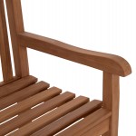 ΠΑΓΚΑΚΙ ΚΗΠΟΥ 2ΘΕΣΙΟ ELENA HM6651 ΞΥΛΟ TEAK--ΦΥΣΙΚΟ 120x60x95Υεκ.