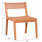 ΚΑΡΕΚΛΑ ΕΞΩΤ.ΧΩΡΟΥ PAVEL HM6615 ΞΥΛΟ TEAK--ΦΥΣΙΚΟ ΧΡΩΜΑ 46x54x78Υεκ.