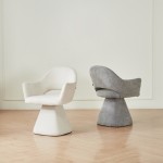 ΠΟΛΥΘΡΟΝΑ ΤΡΑΠΕΖΑΡΙΑΣ ΠΕΡΙΣΤΡΕΦΟΜΕΝΗ SIMA HM18360.01 ΓΚΡΙ ΥΦΑΣΜΑ 64x61x84,5Υεκ