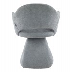 ΠΟΛΥΘΡΟΝΑ ΤΡΑΠΕΖΑΡΙΑΣ ΠΕΡΙΣΤΡΕΦΟΜΕΝΗ SIMA HM18360.01 ΓΚΡΙ ΥΦΑΣΜΑ 64x61x84,5Υεκ