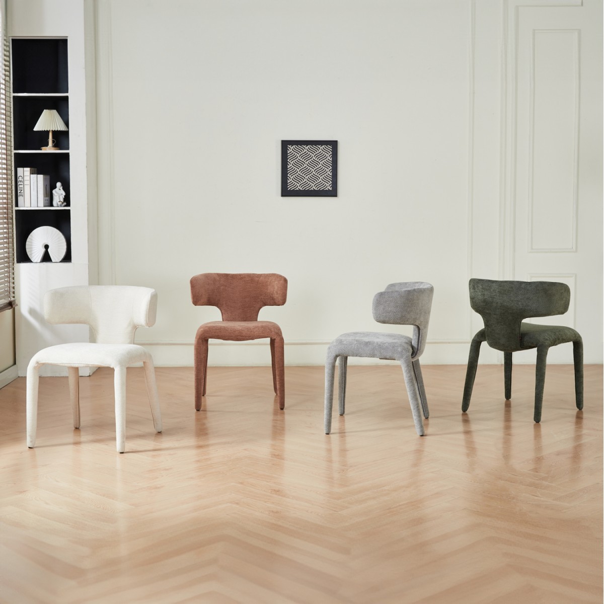 ΠΟΛΥΘΡΟΝΑ ΤΡΑΠΕΖΑΡΙΑΣ BIEN HM18361.01 ΑΝΟΙΧΤΟ ΓΚΡΙ ΥΦΑΣΜΑ 49,5x55,5x76Υ εκ.