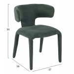 ΠΟΛΥΘΡΟΝΑ ΤΡΑΠΕΖΑΡΙΑΣ BIEN HM18361.04 ΠΡΑΣΙΝΟ ΥΦΑΣΜΑ 49,5x55,5x76Υεκ.