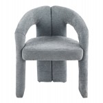 ΠΟΛΥΘΡΟΝΑ ΤΡΑΠΕΖΑΡΙΑΣ NEZA HM18362.01 ΑΝΟΙΧΤΟ ΓΚΡΙ ΥΦΑΣΜΑ 64x60x76,5Υεκ