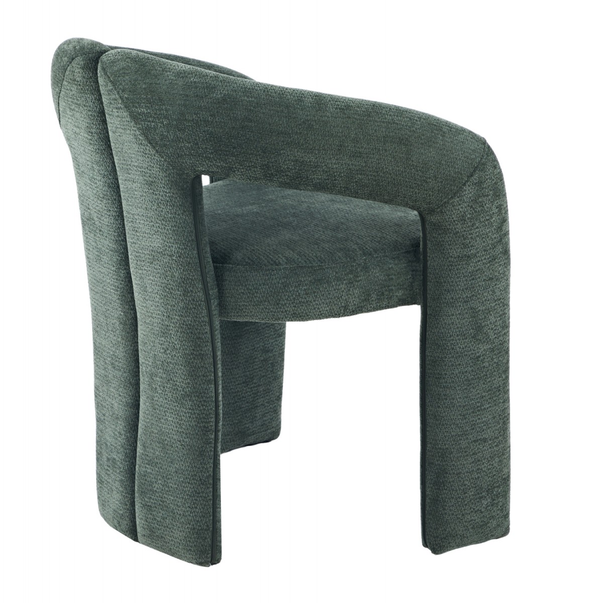 ΠΟΛΥΘΡΟΝΑ ΤΡΑΠΕΖΑΡΙΑΣ NEZA HM18362.04 ΠΡΑΣΙΝΟ ΥΦΑΣΜΑ 64x60x76,5Υεκ