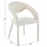 ΠΟΛΥΘΡΟΝΑ ΤΡΑΠΕΖΑΡΙΑΣ OFILIA HM18363.02 ΕΚΡΟΥ ΥΦΑΣΜΑ 58x54,5x85,5Υεκ