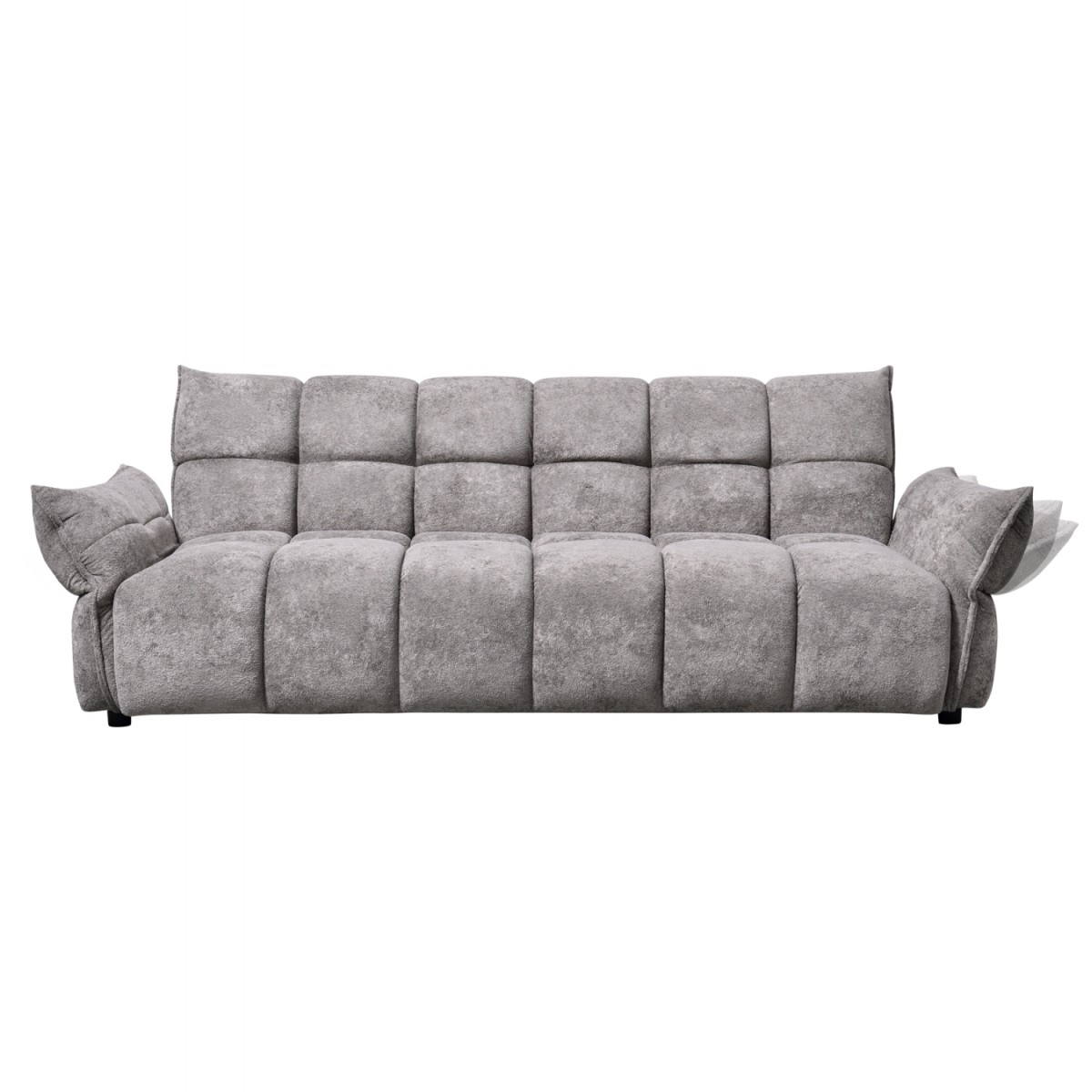 ΚΑΝΑΠΕΣ ΚΡΕΒΑΤΙ MELU HM3314.01 ΓΚΡΙ ΥΦΑΣΜΑ--ΚΑΘΙΣΜΑ POCKET SPRINGS 240-250x90x85Υεκ.