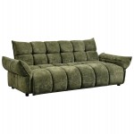 ΚΑΝΑΠΕΣ ΚΡΕΒΑΤΙ MELU HM3314.03 ΠΡΑΣΙΝΟ ΥΦΑΣΜΑ--ΚΑΘΙΣΜΑ POCKET SPRINGS 240-250x90x85Υεκ