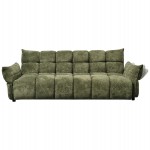 ΚΑΝΑΠΕΣ ΚΡΕΒΑΤΙ MELU HM3314.03 ΠΡΑΣΙΝΟ ΥΦΑΣΜΑ--ΚΑΘΙΣΜΑ POCKET SPRINGS 240-250x90x85Υεκ