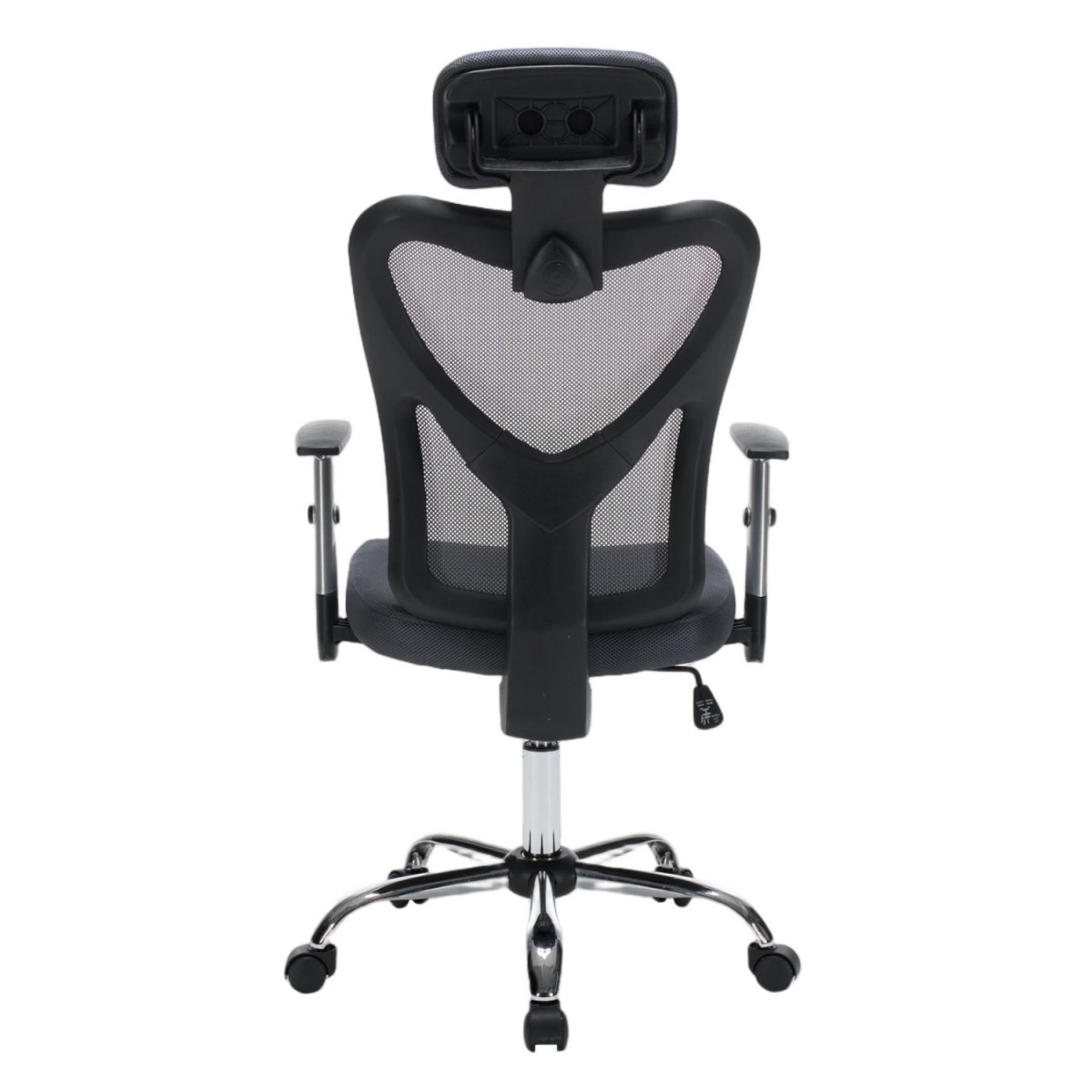 ΚΑΡΕΚΛΑ ΓΡΑΦΕΙΟΥ CUORE HM1207.02 ΜΑΥΡΟΣ ΣΚΕΛΕΤΟΣ-ΓΚΡΙ MESH 63x61x125Υεκ