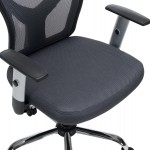 ΚΑΡΕΚΛΑ ΓΡΑΦΕΙΟΥ CUORE HM1207.02 ΜΑΥΡΟΣ ΣΚΕΛΕΤΟΣ-ΓΚΡΙ MESH 63x61x125Υεκ