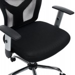 ΚΑΡΕΚΛΑ ΓΡΑΦΕΙΟΥ CUORE HM1207.01 ΜΑΥΡΟΣ ΣΚΕΛΕΤΟΣ-ΜΑΥΡΟ MESH 63x61x125Υεκ