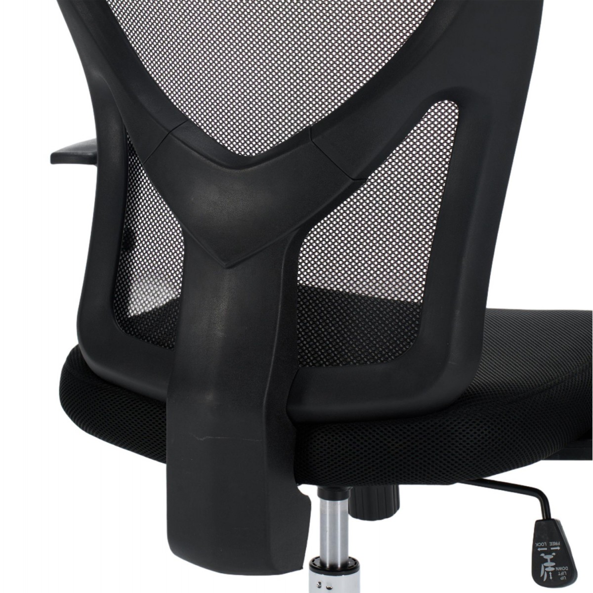 ΚΑΡΕΚΛΑ ΓΡΑΦΕΙΟΥ CUORE HM1207.01 ΜΑΥΡΟΣ ΣΚΕΛΕΤΟΣ-ΜΑΥΡΟ MESH 63x61x125Υεκ