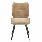 ΚΑΡΕΚΛΑ ΤΡΑΠΕΖΑΡΙΑΣ GAFF HM18425.03 TAUPE ΥΦΑΣΜΑ-ΜΕΤΑΛ.ΜΑΥΡΑ ΠΟΔΙΑ 49x63x90Υεκ