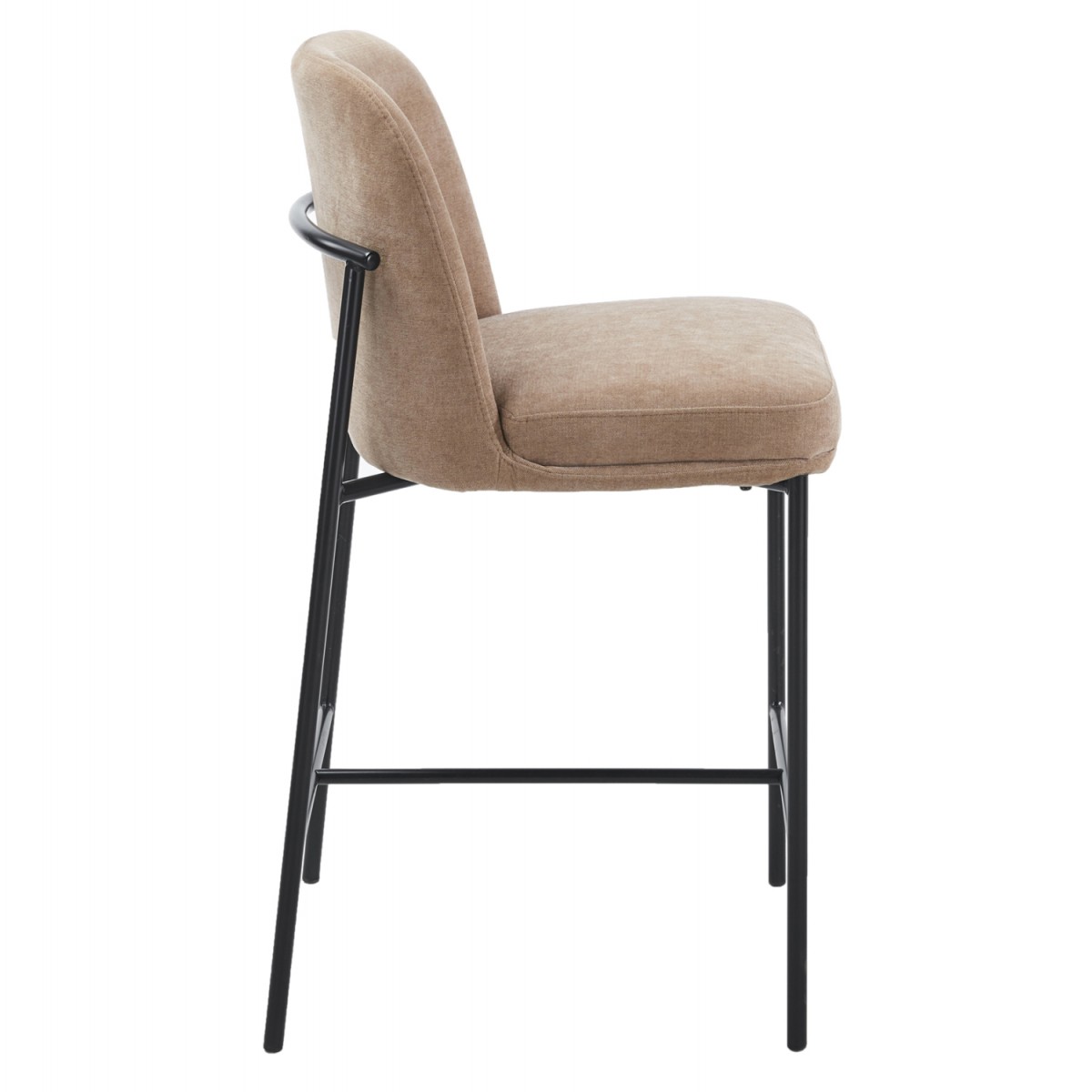 ΣΚΑΜΠΟ ΜΠΑΡ ΜΕΣ.ΥΨΟΥΣ MANIDO HM18427.02 TAUPE ΥΦΑΣΜΑ-ΜΕΤΑΛ.ΜΑΥΡΟΣ ΣΚΕΛΕΤΟΣ 45x55x92Υεκ
