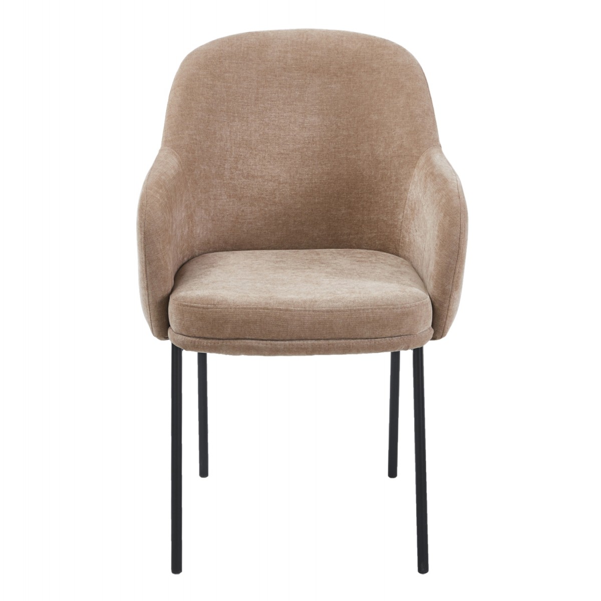 ΠΟΛΥΘΡΟΝΑ ΤΡΑΠΕΖΑΡΙΑΣ MANIDO HM18429.03 TAUPE ΥΦΑΣΜΑ-ΜΕΤΑΛ.ΜΑΥΡΑ ΠΟΔΙΑ 54x61x87Υεκ