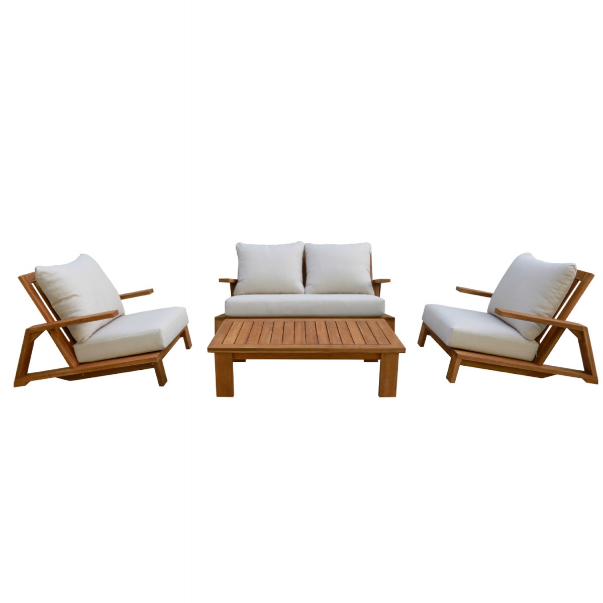 ΠΟΛΥΘΡΟΝΑ LOUNGE MIREX HM6641 ΞΥΛΟ ΑΚΑΚΙΑΣ ΦΥΣΙΚΟ-ΕΚΡΟΥ ΜΑΞΙΛΑΡΙΑ 80x96x62Υεκ