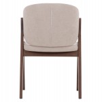 ΚΑΡΕΚΛΑ HANA HM9746.11 RUBBERWOOD ΣΕ ΜΑΥΡΟ ΧΡΩΜΑ-ΓΚΡΙ ΥΦΑΣΜΑ 55,5x60x85Yεκ.