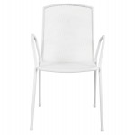 ΚΑΡΕΚΛΑ ΠΟΛΥΘΡΟΝΑ ΜΕΤΑΛΛΙΚΗ ΛΕΥΚΗ ELIJAH HM5005.02 54x62x89Υ ΕΚ.