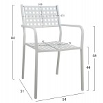 ΠΟΛΥΘΡΟΝΑ ΜΕΤΑΛΛΙΚΗ HM5031.02 ZETA ΣΕ ΛΕΥΚΟ ΧΡΩΜΑ 54x51x84Υεκ