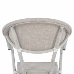 ΠΟΛΥΘΡΟΝΑ ΑΛΟΥΜΙΝΙΟΥ CLAY BAMBOO LOOK ΓΚΡΙ ΠΑΤΙΝΑ ΜΕ TEXTLINE HM5108 57x57x83cm