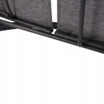 ΞΑΠΛΩΣΤΡΑ ΑΛΟΥΜΙΝΙΟΥ WAKANA ΕΠΑΓΓΕΛΜΑΤΙΚΗ ΓΚΡΙ ΜΕ TEXTLINE ΓΚΡΙ HM5133.01 194x54-66x30 cm.