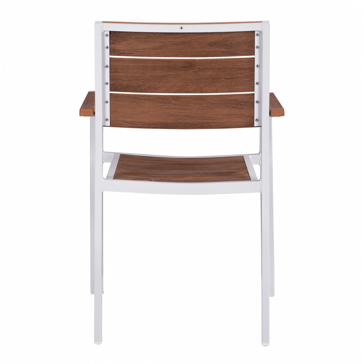 ΠΟΛΥΘΡΟΝΑ ΑΛΟΥΜΙΝΙΟΥ SAGA ΛΕΥΚΗ ΜΕ POLYWOOD HM5127.01 55x56x85Υ εκ.