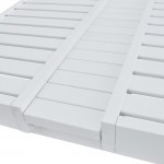 ΞΑΠΛΩΣΤΡΑ ΞΥΛΙΝΗ ΔΙΠΛΗ ΜΥΚΟΝΟΣ ΛΕΥΚΗ ΜΕ ΟΥΡΑΝΟ 205x167x212 cm HM5428