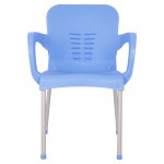 ΠΟΛΥΘΡΟΝΑ ΠΟΛΥΠΡΟΠΥΛΕΝΙΟΥ KAREK HM5592.08 ΧΡΩΜΑ ΜΠΛΕ ΜΕ ΠΟΔΙ ΑΛΟΥΜΙΝΙΟΥ 59x58x81Y εκ.